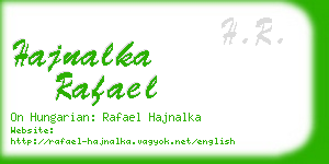 hajnalka rafael business card